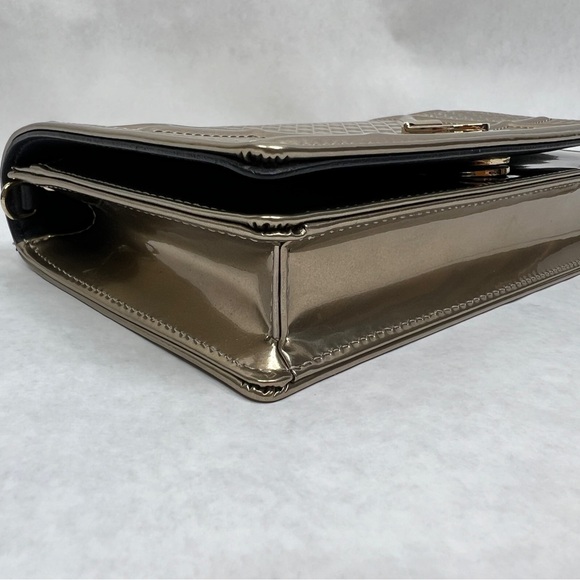 CHRISTIAN DIOR Metallic Patent Micro-Cannage Mini Diorama - Gold - Picture 8 of 12